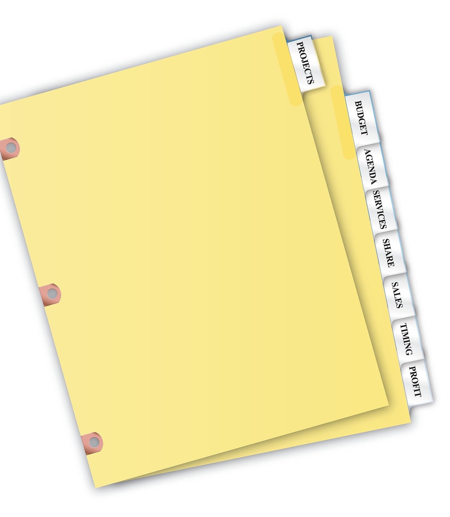 Avery Big Tab Insertable Paper Dividers, 8 Tabs, Clear, Copper Reinforced