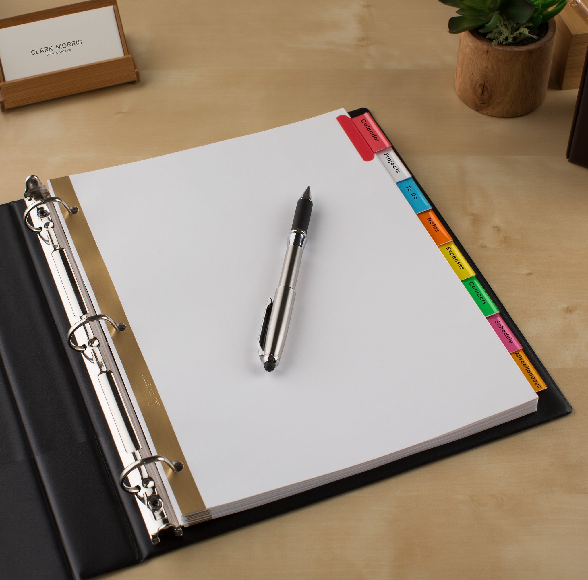 Avery Big Tab Insertable Paper Dividers, 8 Tabs, White with Multicolor Tabs
