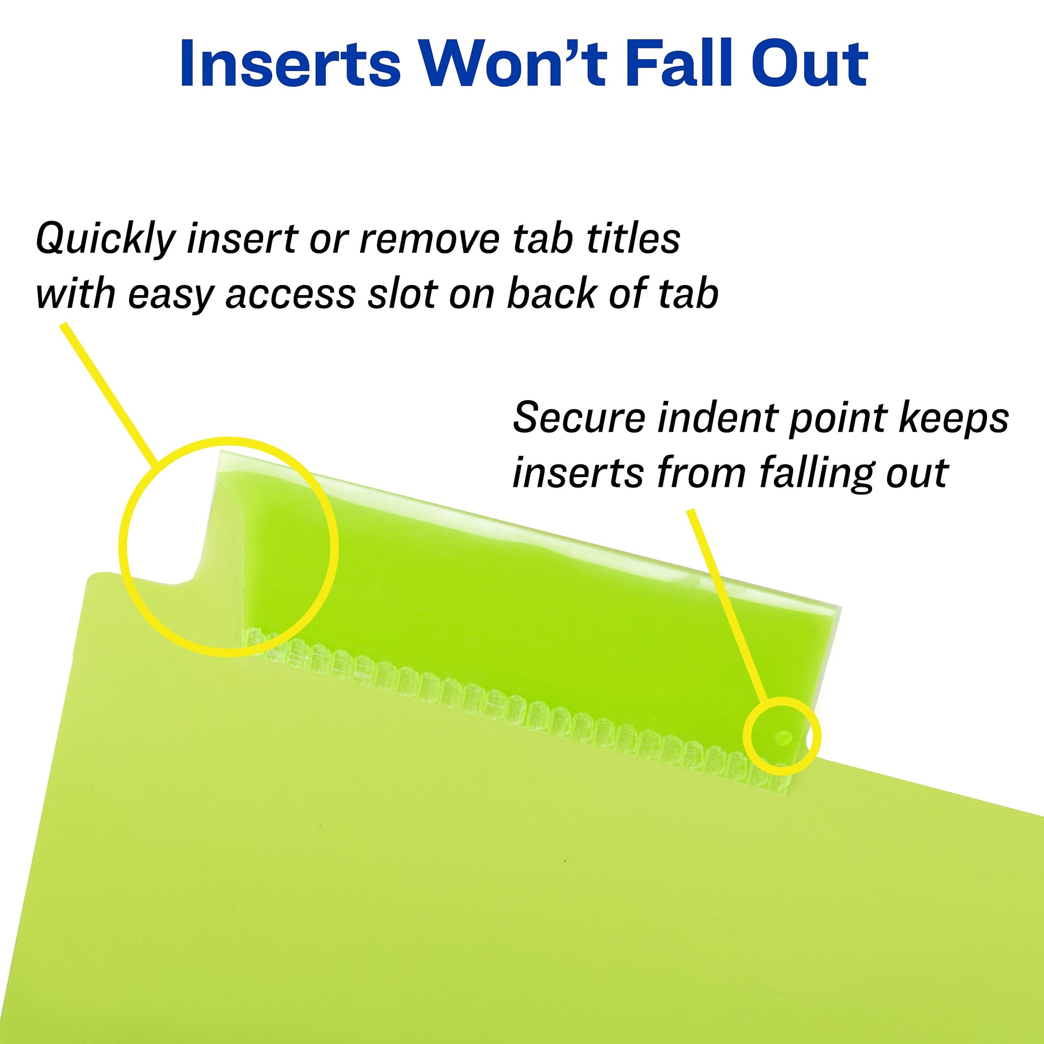 Avery Big Tab Insertable Plastic Dividers for 11