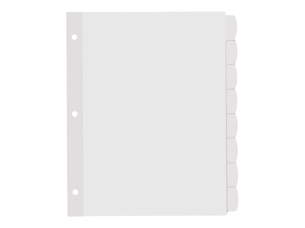 Avery Big Tab Printable Paper Dividers with Large White Labels, 8 Tabs, White, 4 Sets/Pack