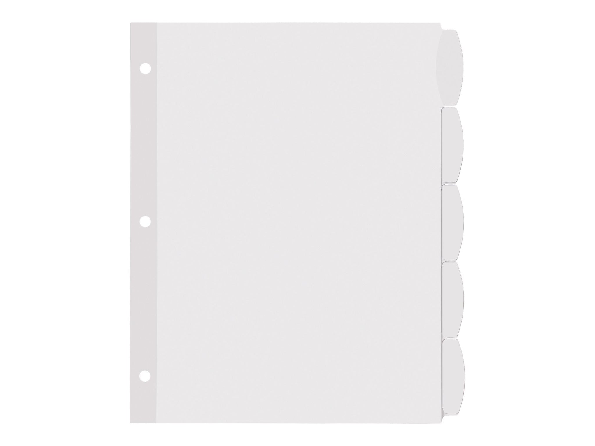 Avery Big Tab Printable Paper Dividers with White Labels, 5 Tabs, 4 Sets/Pack