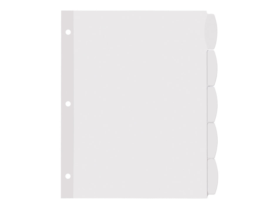 Avery Big Tab Printable Paper Dividers with White Labels, 5 Tabs, 4 Sets/Pack