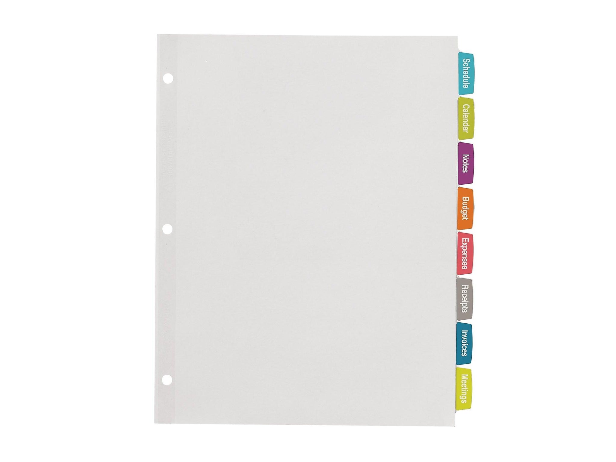Avery Big Tab Printable Paper Dividers with White Labels, 8 Tabs, 20 Sets/Pack