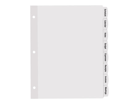 Avery Big Tab Printable Paper Dividers with White Labels, 8 Tabs, 4 Sets/Pack