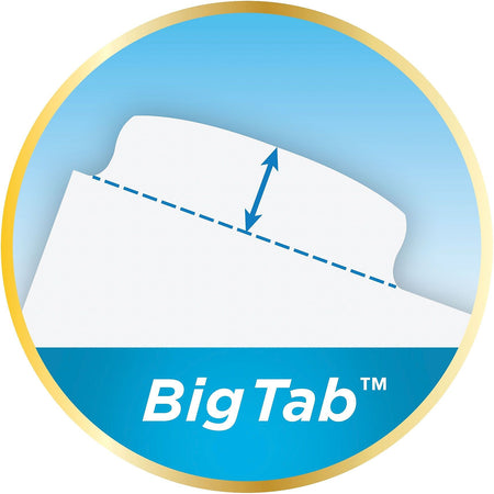 Avery Big Tab Ultralast Plastic Dividers with White Tab Labels, 5 Tabs, Multicolor