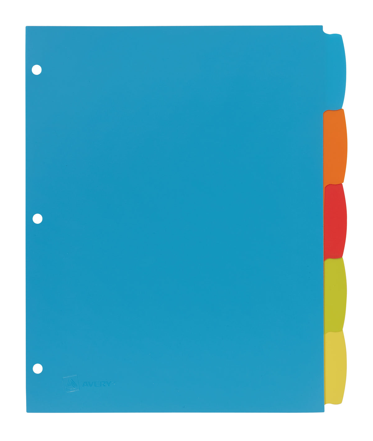 Avery Big Tab Write & Erase Plastic Dividers, 5 Tabs, Bright Multicolor