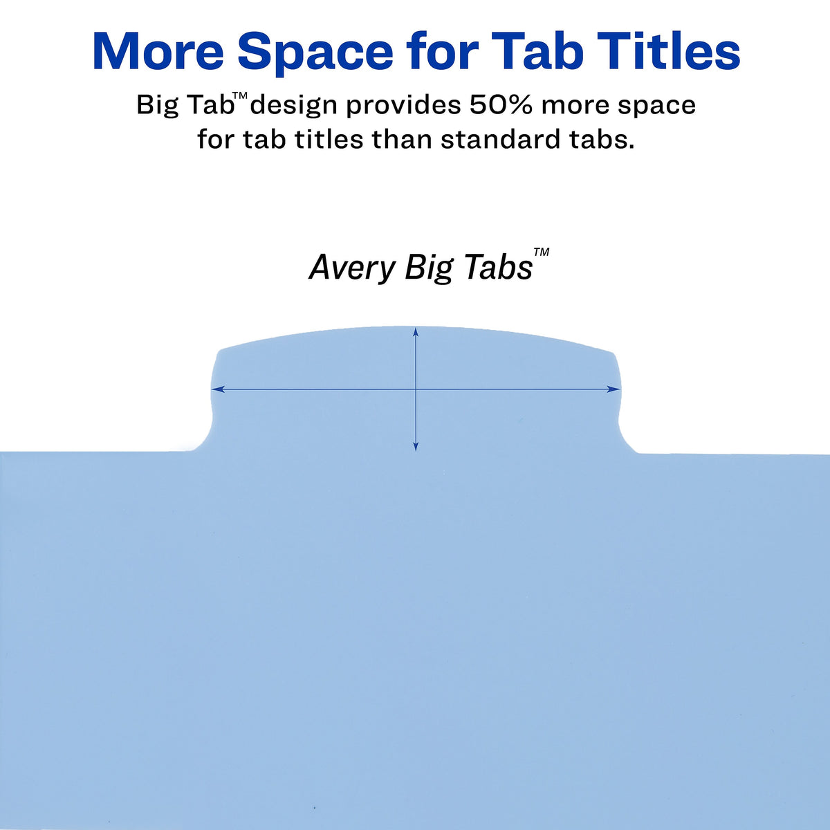 Avery Big Tab Write & Erase Plastic Dividers, 5 Tabs, Multicolor