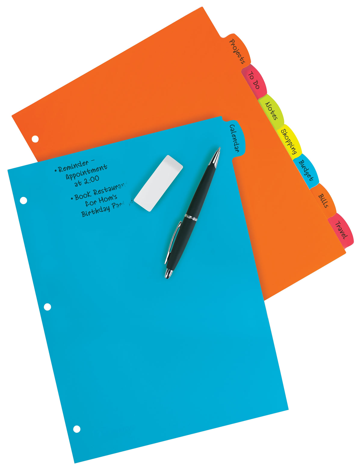 Avery Big Tab Write & Erase Plastic Dividers, 8 Tabs, Bright Multicolor