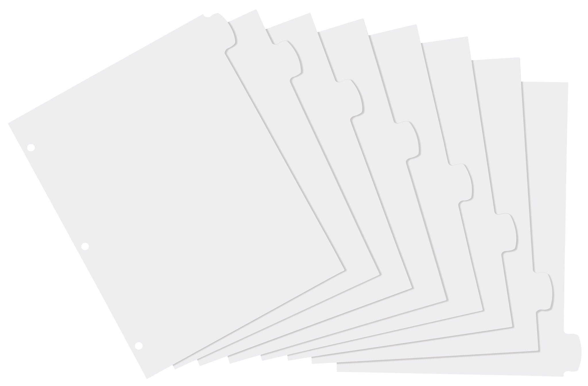 Avery Big Tab Write & Erase Plastic Dividers, 8 Tabs, White