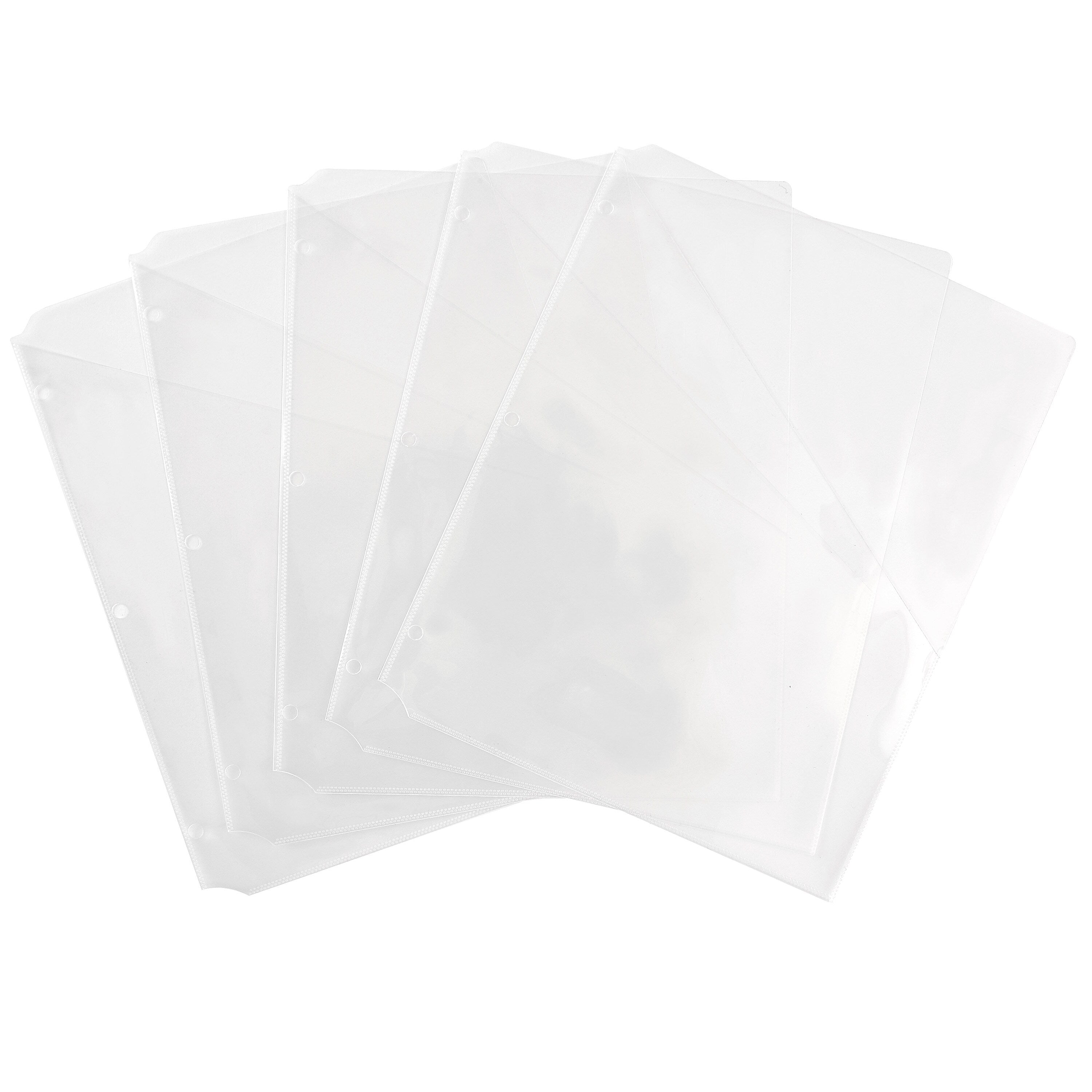 Avery Binder Pockets for 3-Ring Binders, Clear, Fits 8 1/2