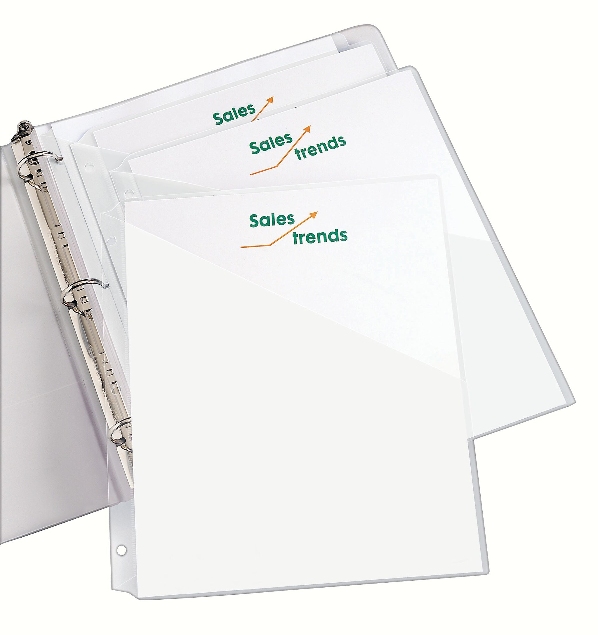 Avery Binder Pockets for 3-Ring Binders, Clear, Fits 8 1/2