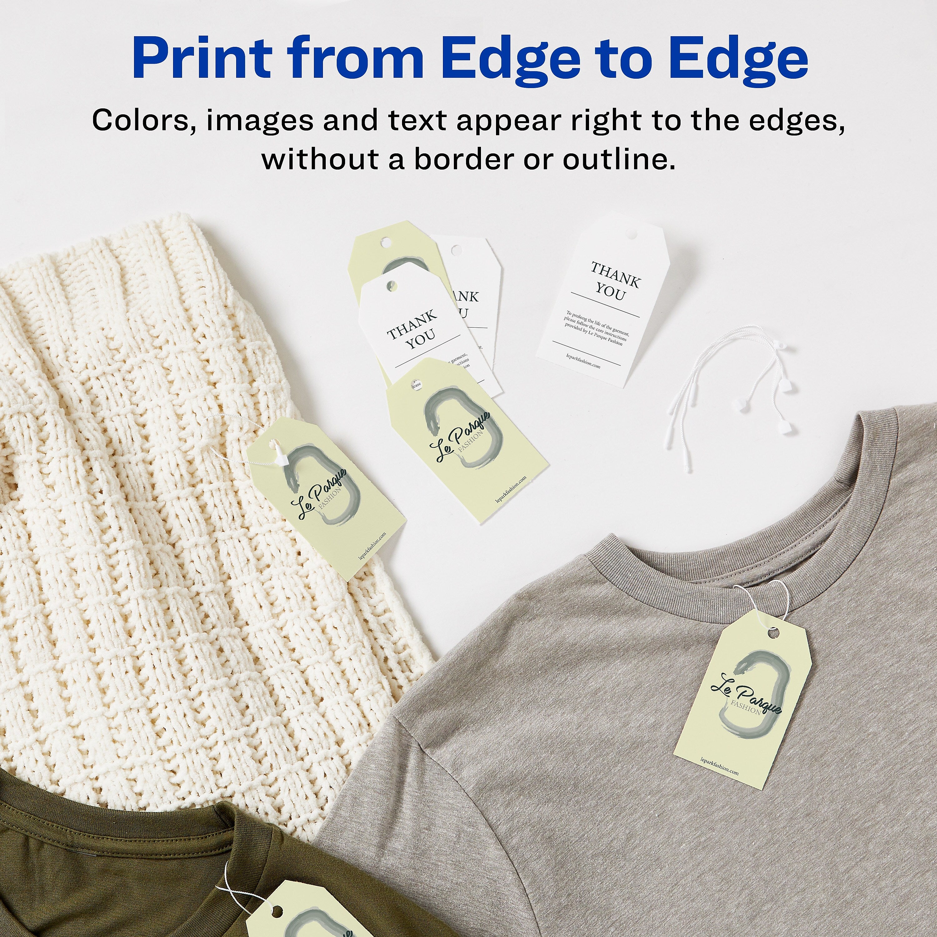 Avery Blank Price, Gift & Merchandise Printable Tag, 2