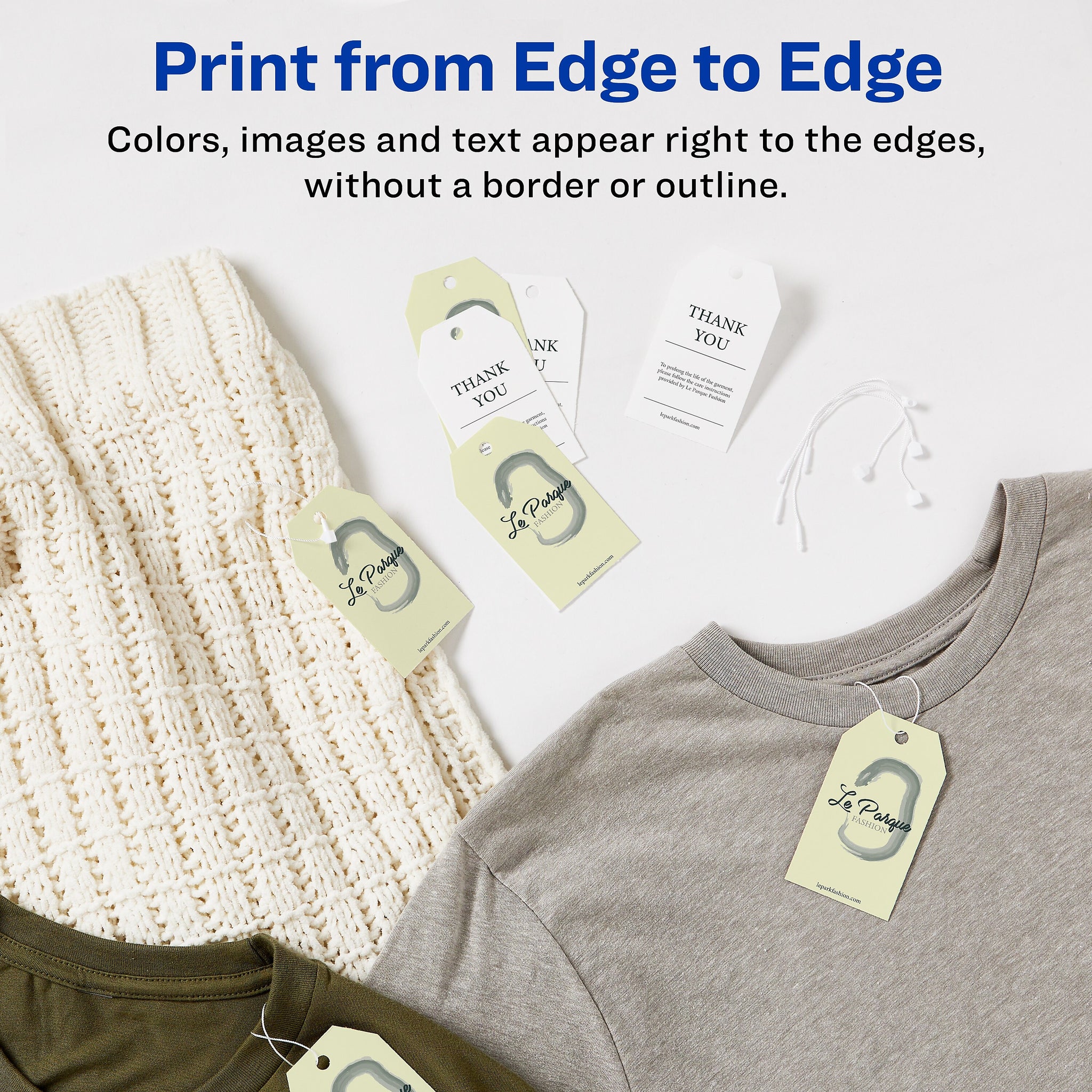 Avery Blank Price, Gift & Merchandise Printable Tag, 2