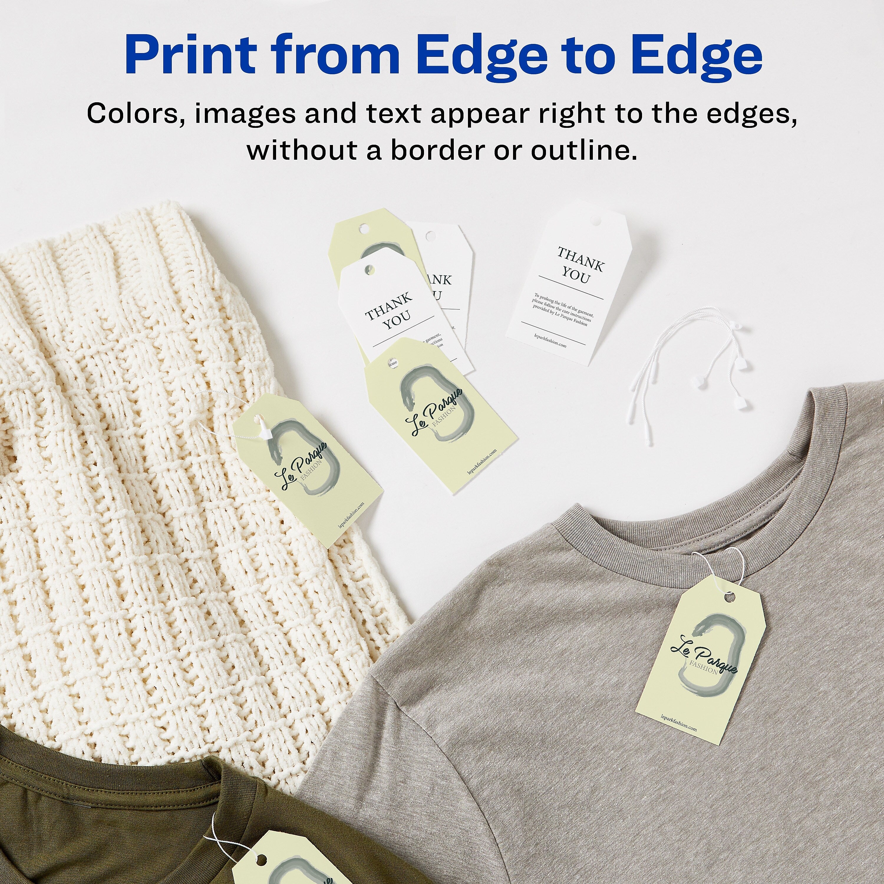 Avery Blank Price, Gift & Merchandise Printable Tag, 2