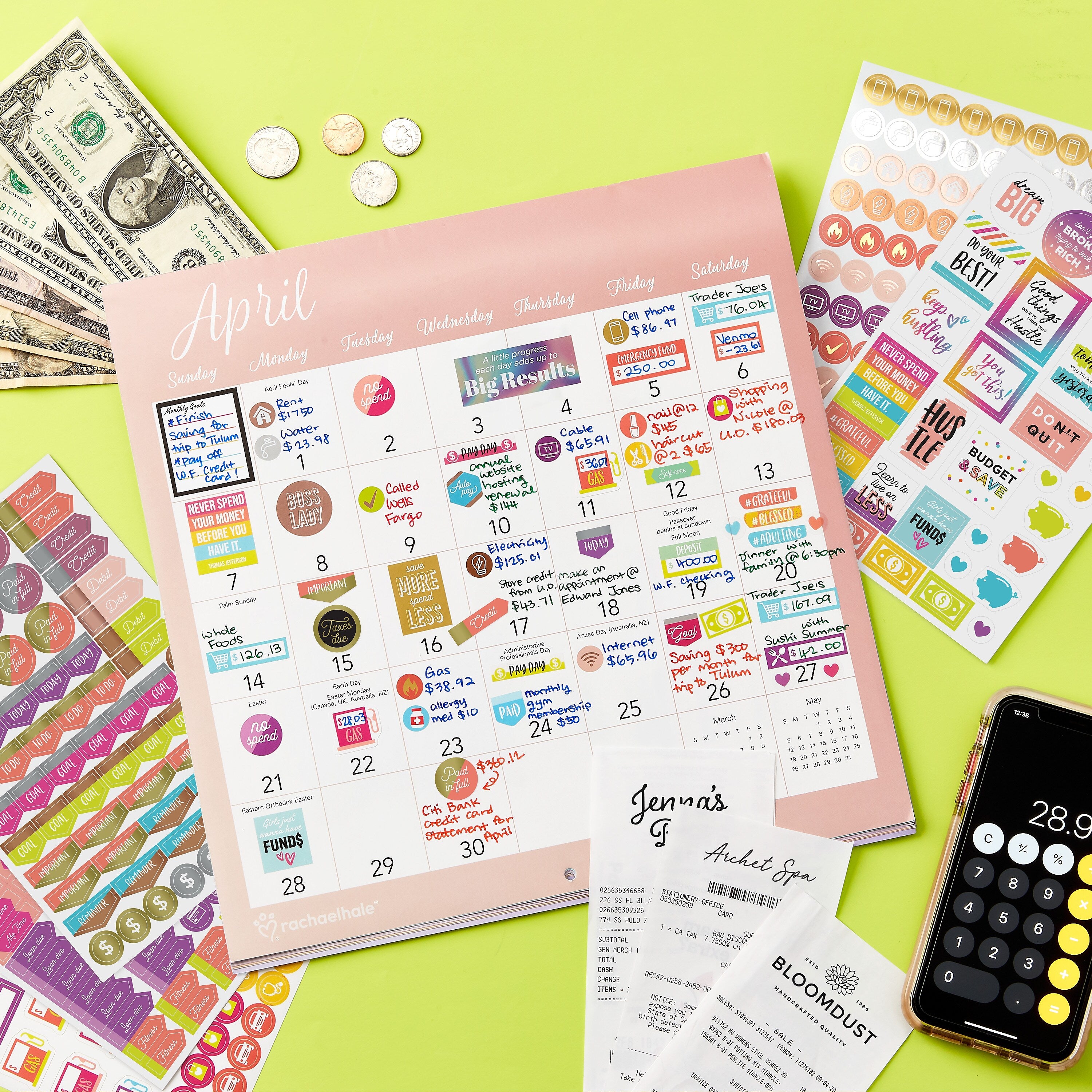 Avery Budget Planner Stickers Pack, 1,230 Stickers, Expense Tracker and Finance Planner Sticker Sheets