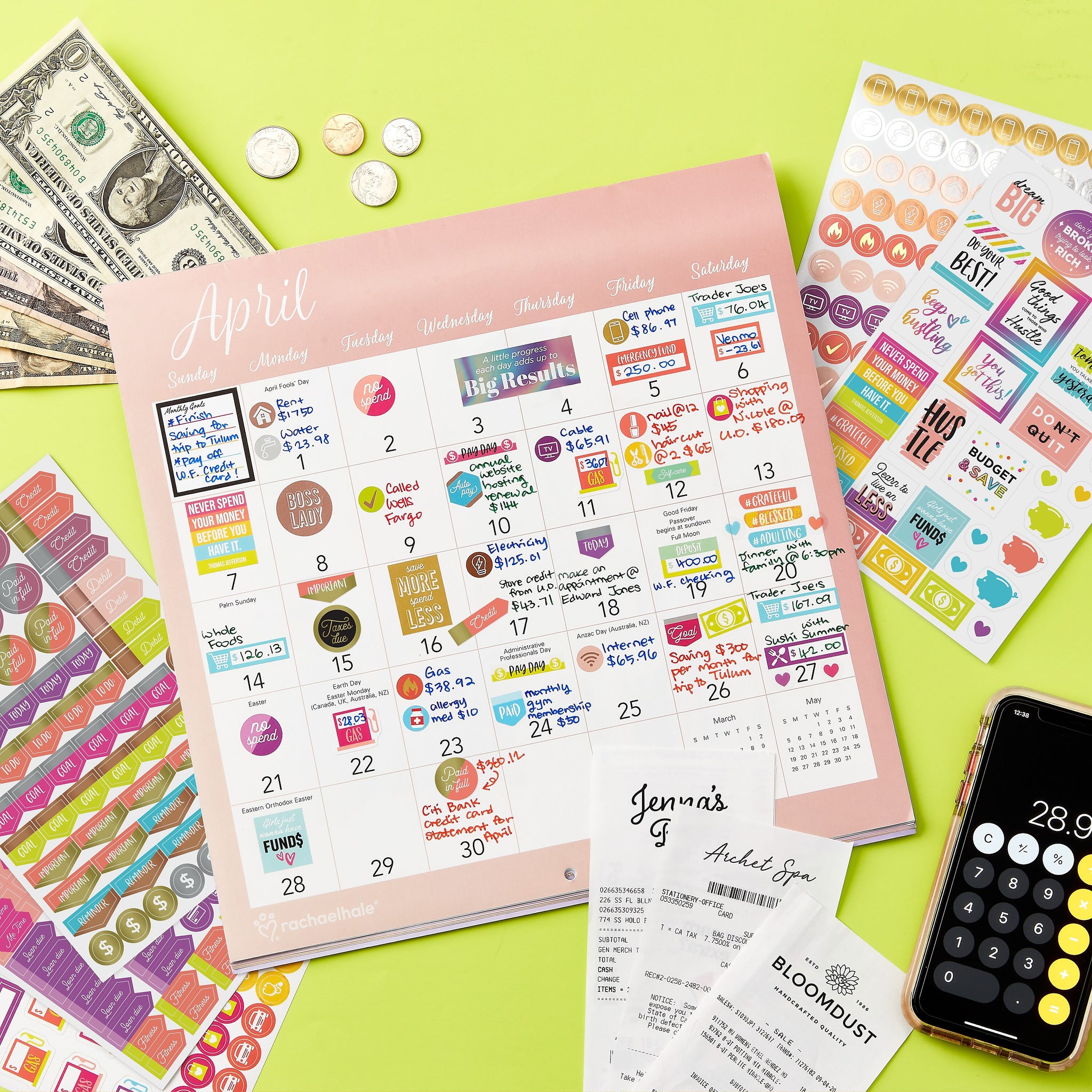 Avery Budget Planner Stickers Pack, 1,230 Stickers, Expense Tracker and Finance Planner Sticker Sheets