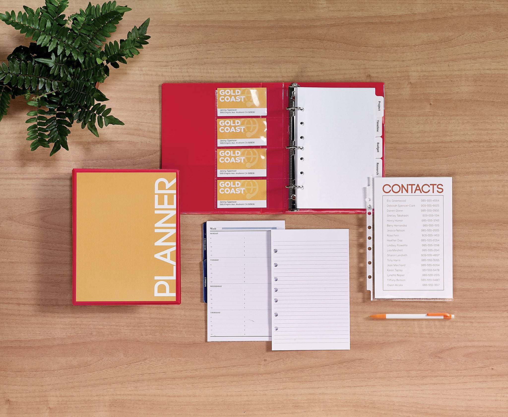 Avery Business Card Pages, 40-Card Capacity, Clear, 5/Pack