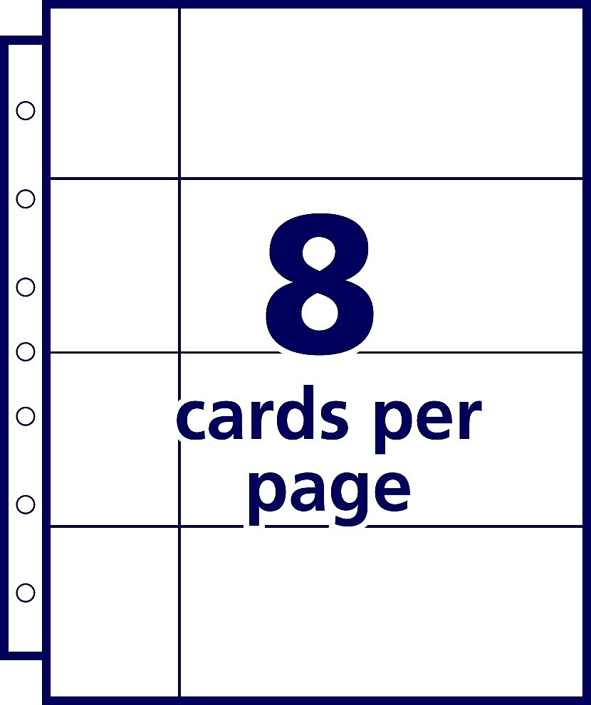 Avery Business Card Pages, 40-Card Capacity, Clear, 5/Pack