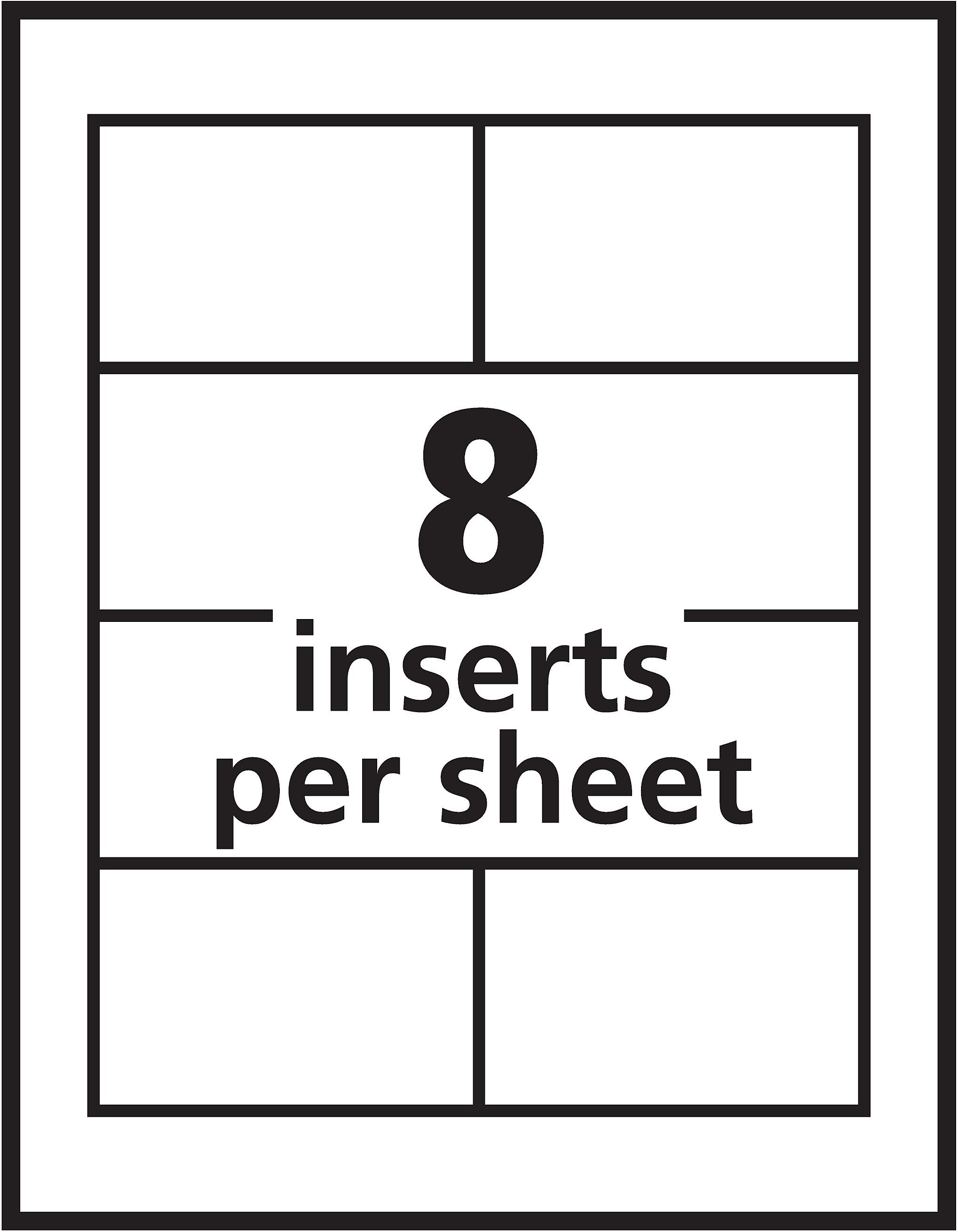 Avery Clip Style Laser/Inkjet Name Badge Kit, 2 1/4