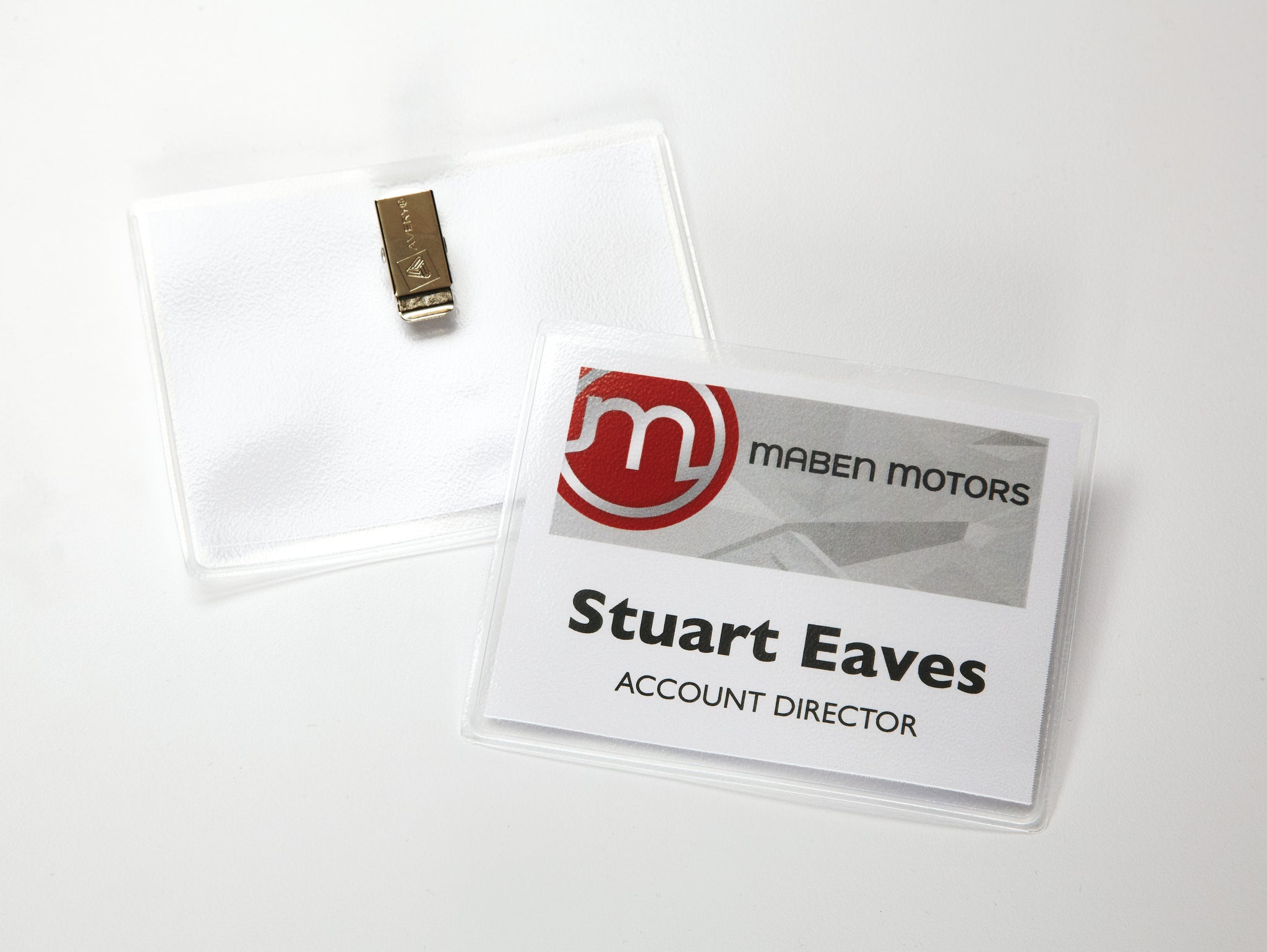 Avery Clip Style Laser/Inkjet Name Badge Kit, 3