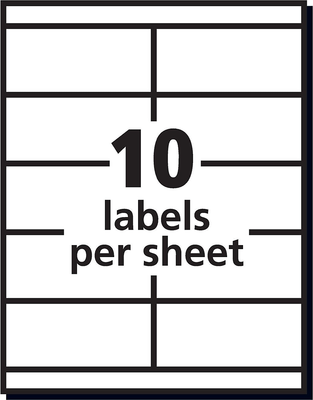 Avery Copier Shipping Labels, 2