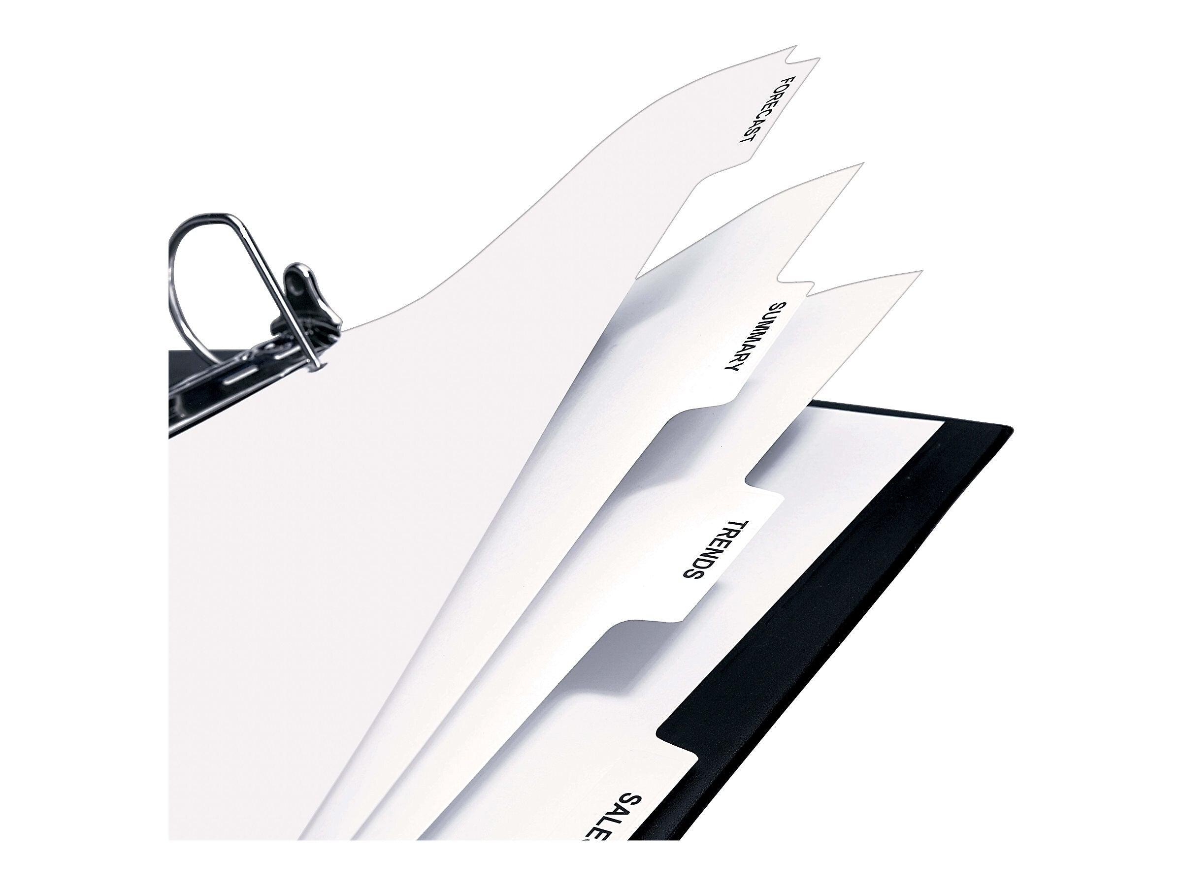 Avery Copier Tab Dividers, Single Reverse Collated, 5-Tab, White, 30 Sets/Box