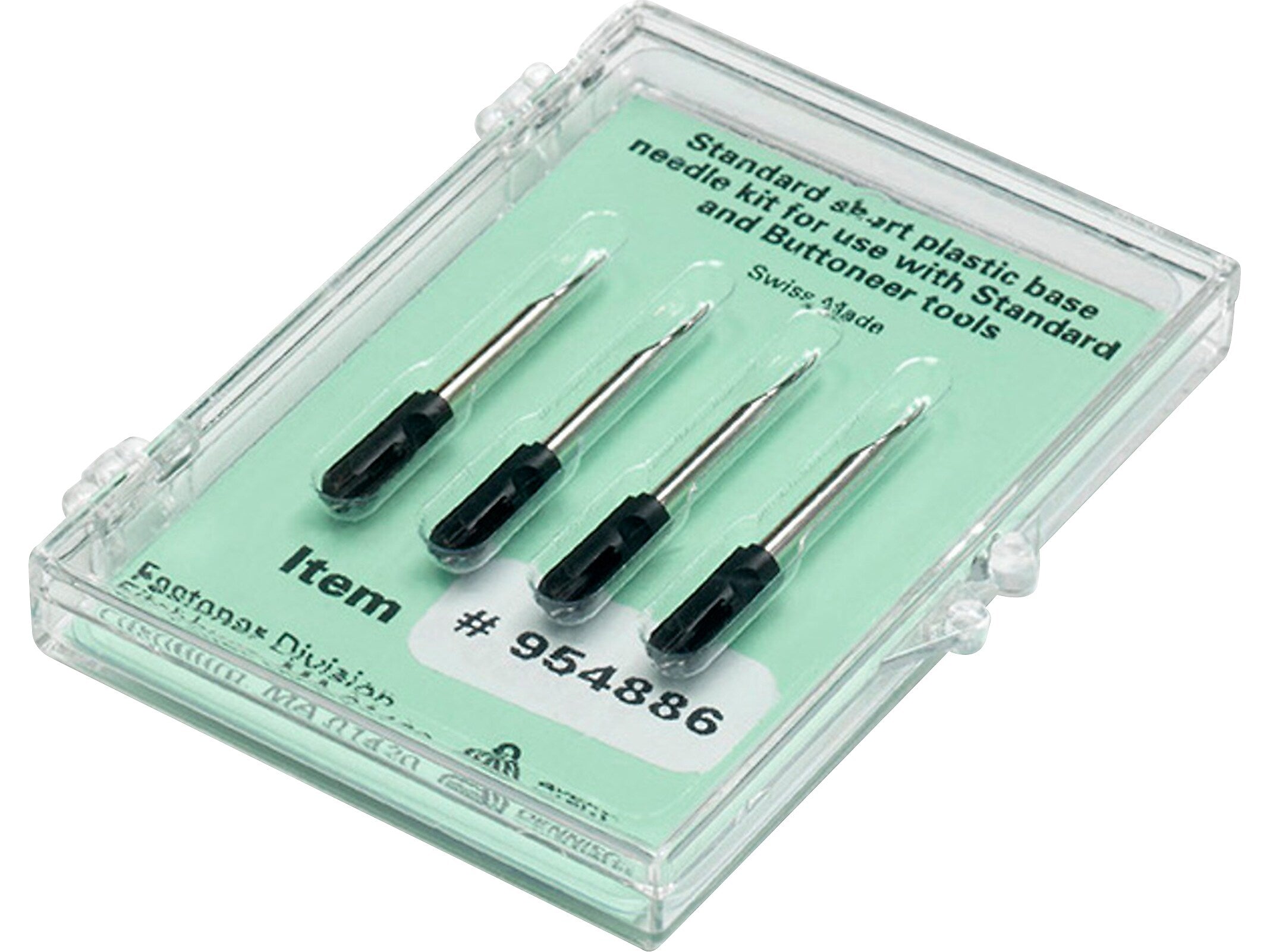 Avery Dennison Swiftach Fastening Needle, Black/Silver, 4/Pack