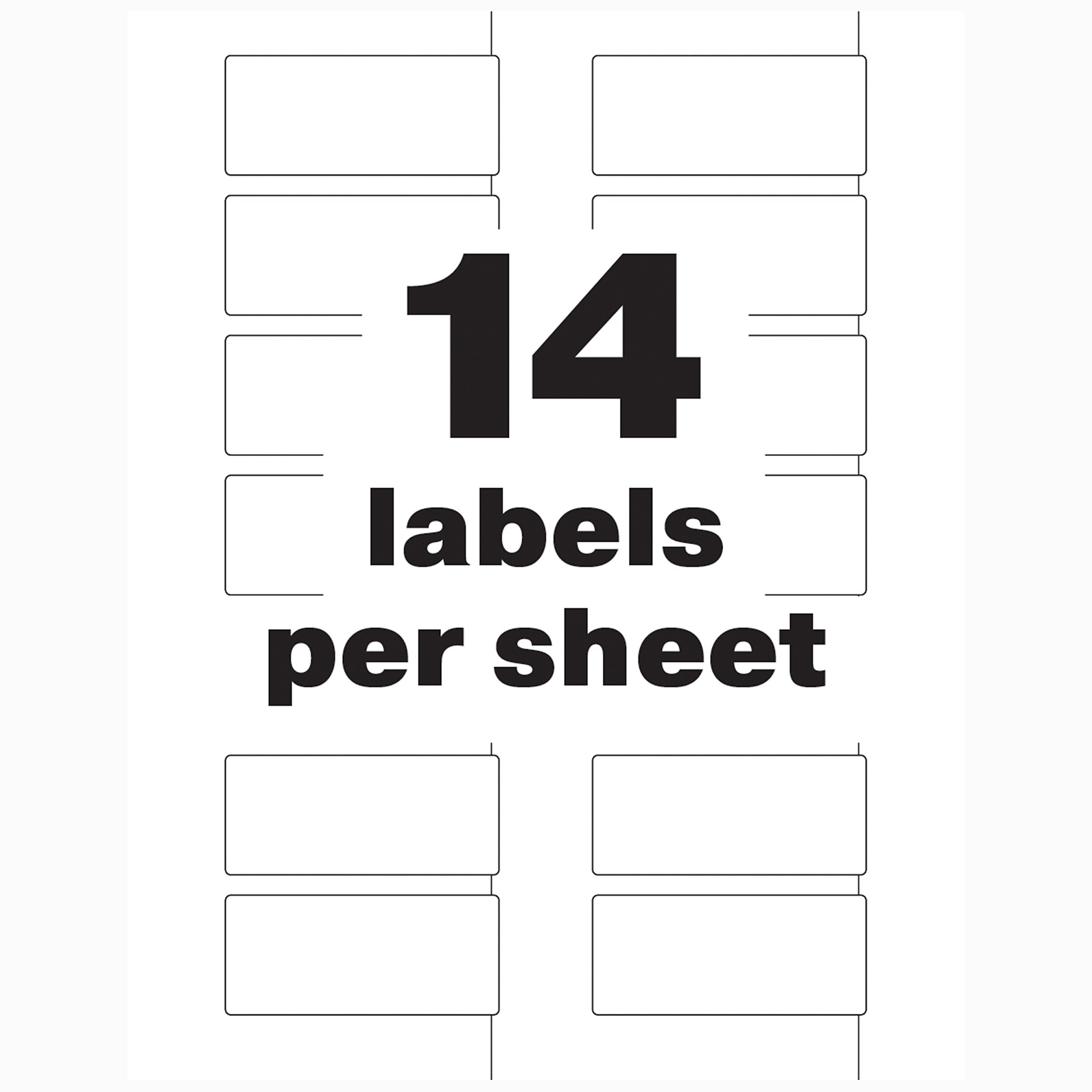 Avery Destructible Laser Asset Tag Labels, 1-1/4
