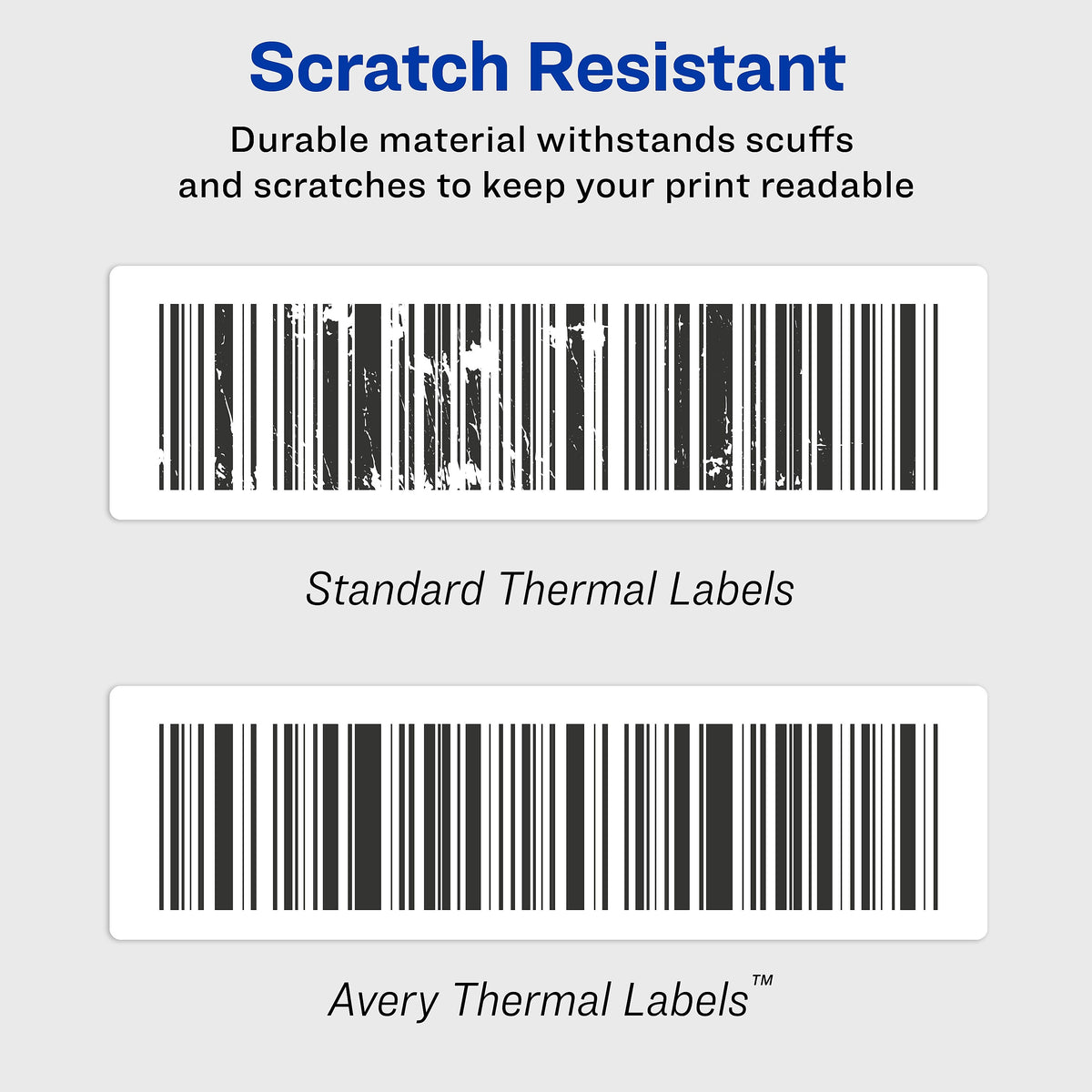 Avery Direct Thermal Roll Multipurpose Labels, 1-1/8" x 3-1/2", Clear, 120 Labels /Roll, 1 Roll/Box