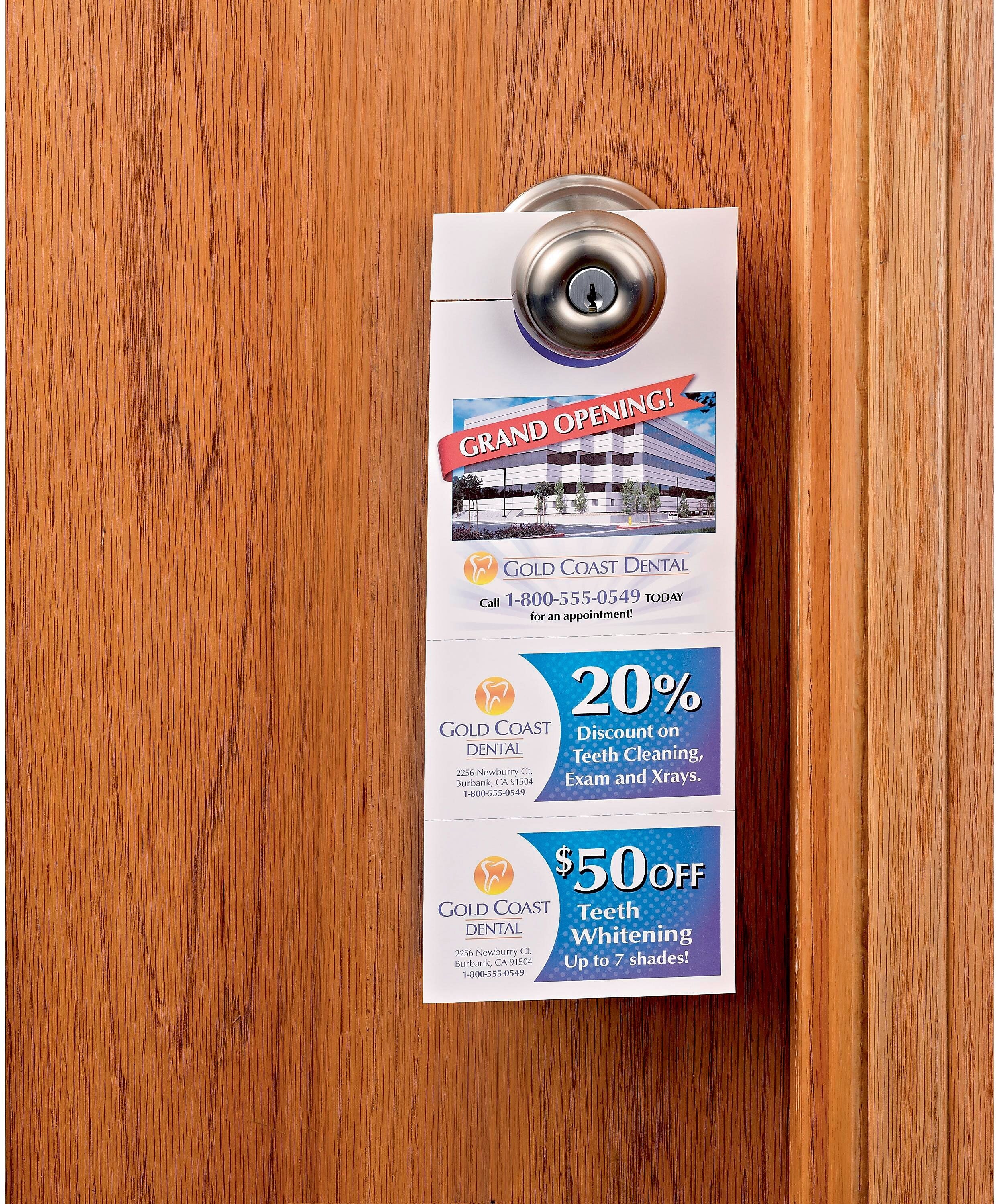 Avery Door Hangers with Tear-Away Cards, 4 1/4