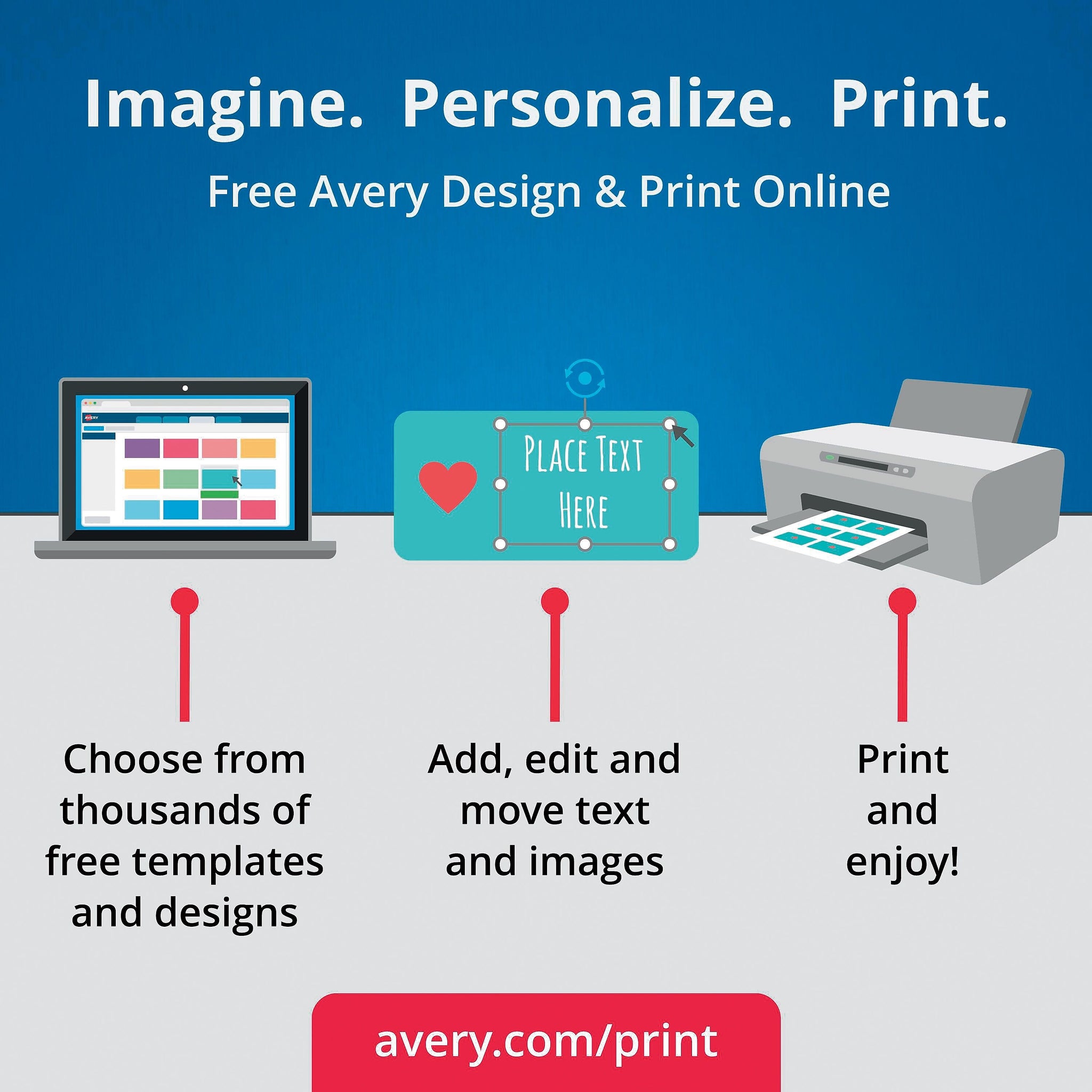 Avery Door Hangers with Tear-Away Cards, 4 1/4