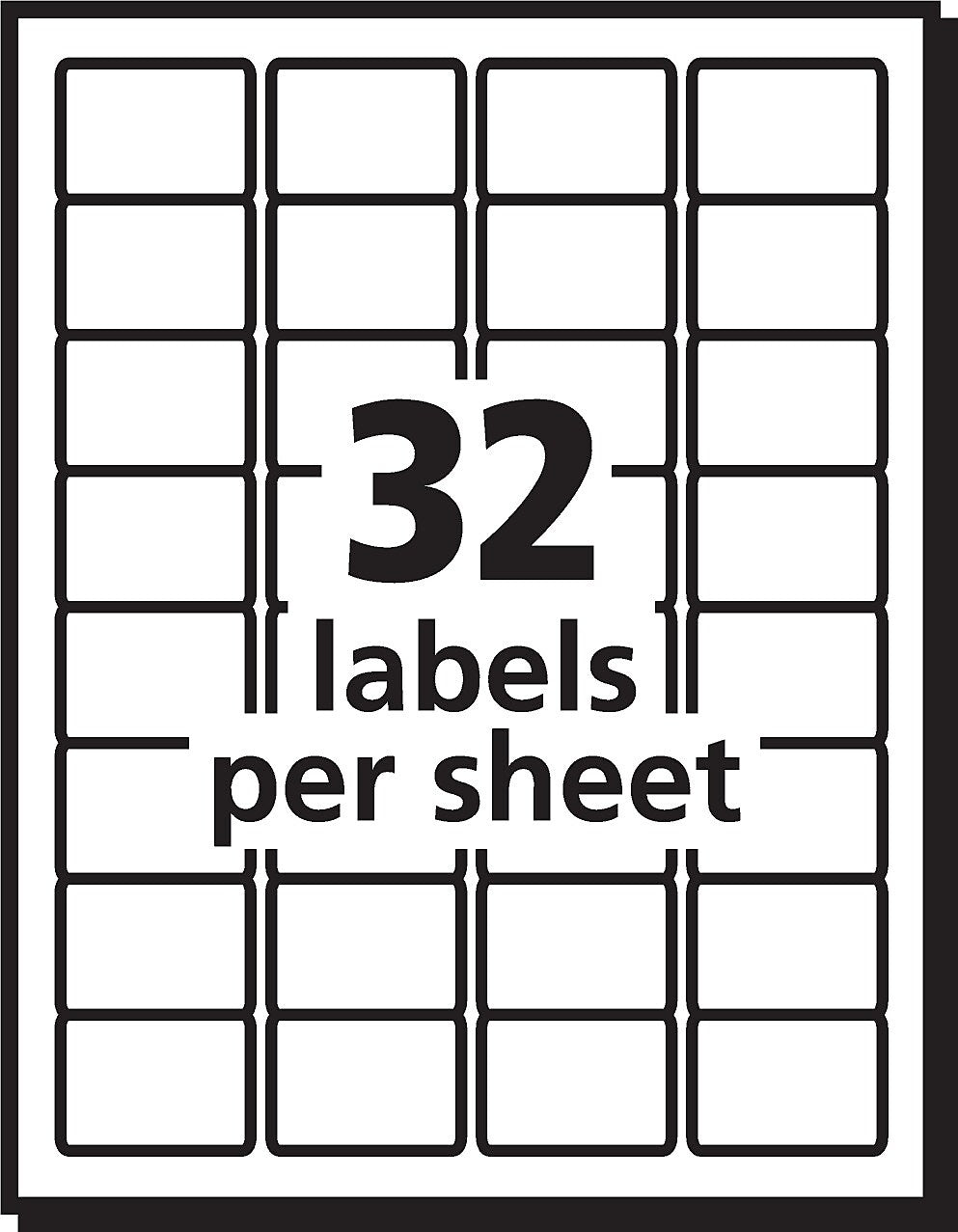 Avery Durable Laser Identification Labels, 1 1/4