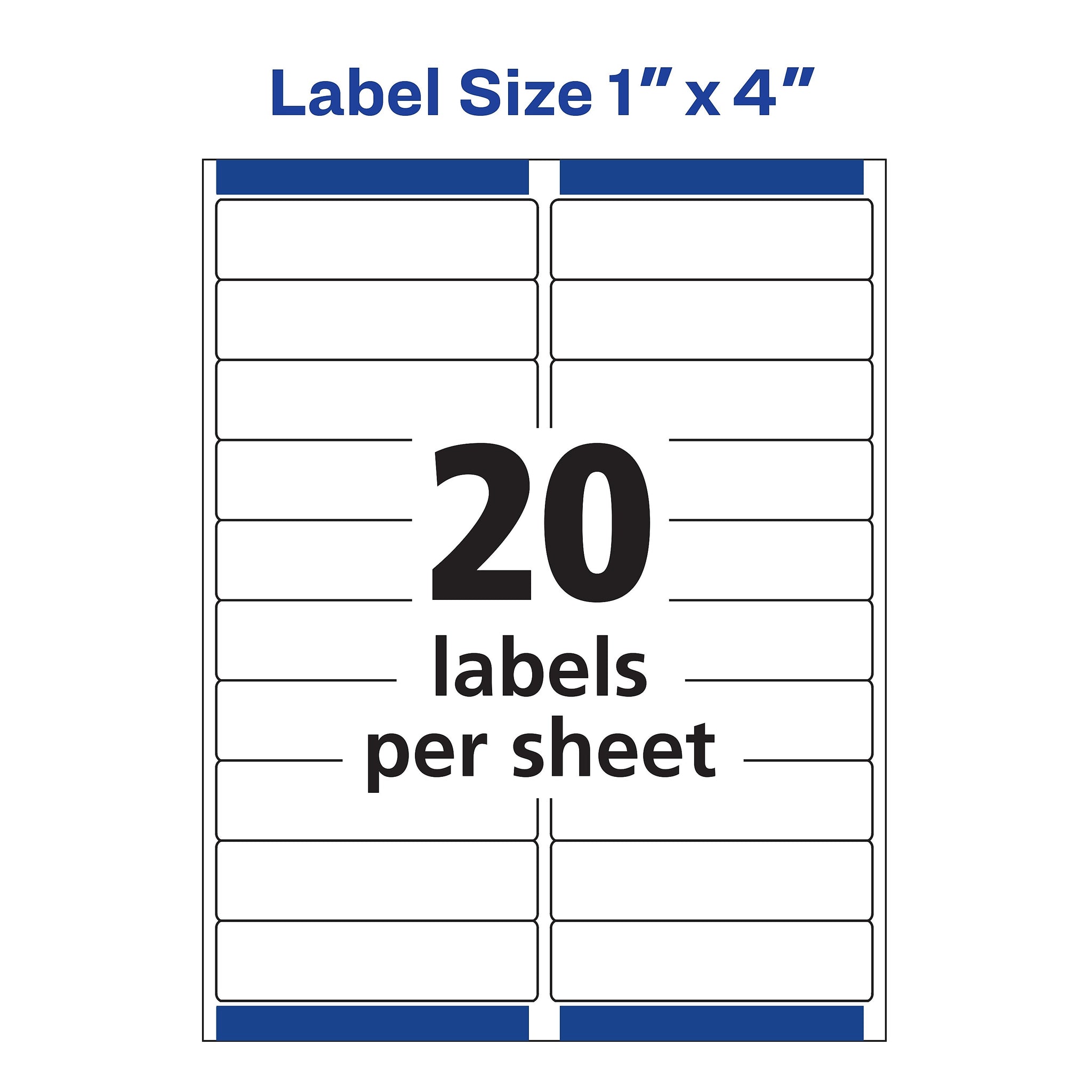 Avery Easy Peel Inkjet Address Labels, 1