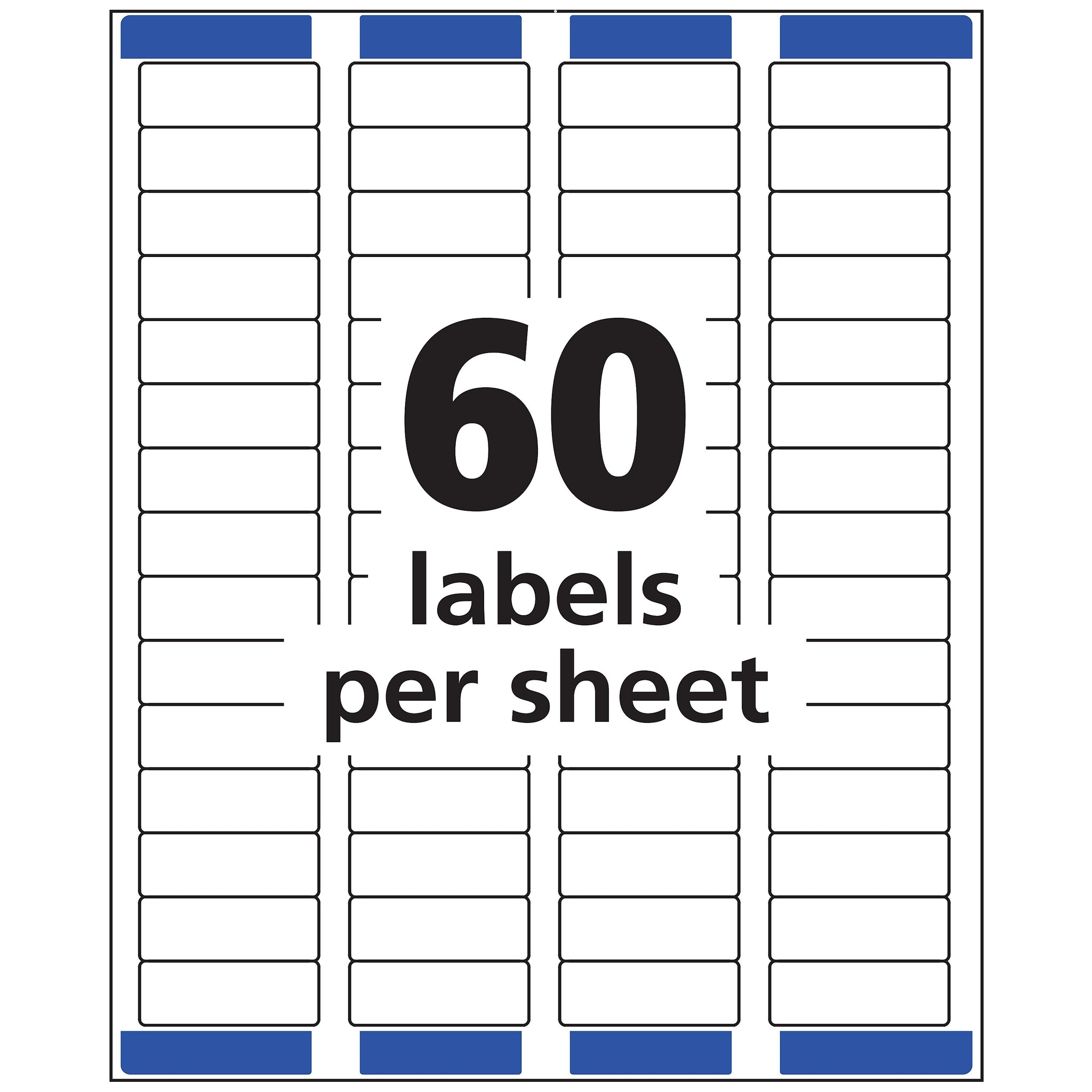 Avery Easy Peel Inkjet Return Address Labels, 2/3
