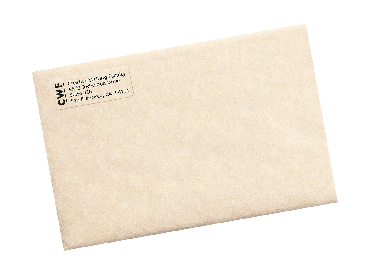 Avery Easy Peel Inkjet Return Address Labels, 2/3" x 1-3/4", Clear, 60 Labels/Sheet, 10 Sheets/Pack