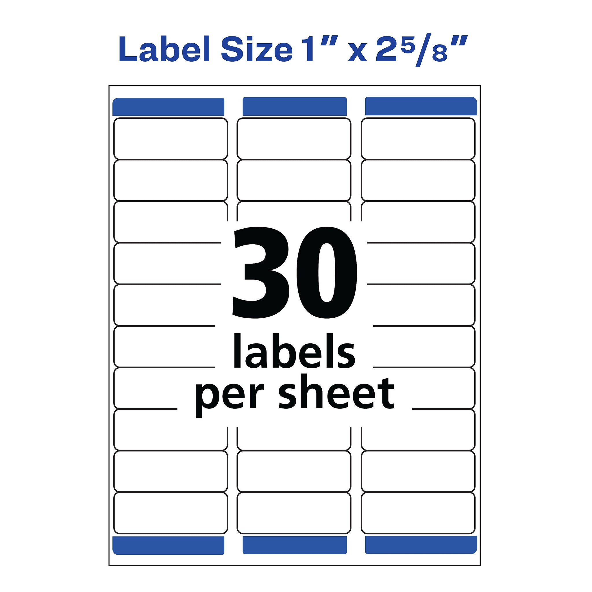 Avery Easy Peel Laser Address Labels, 1