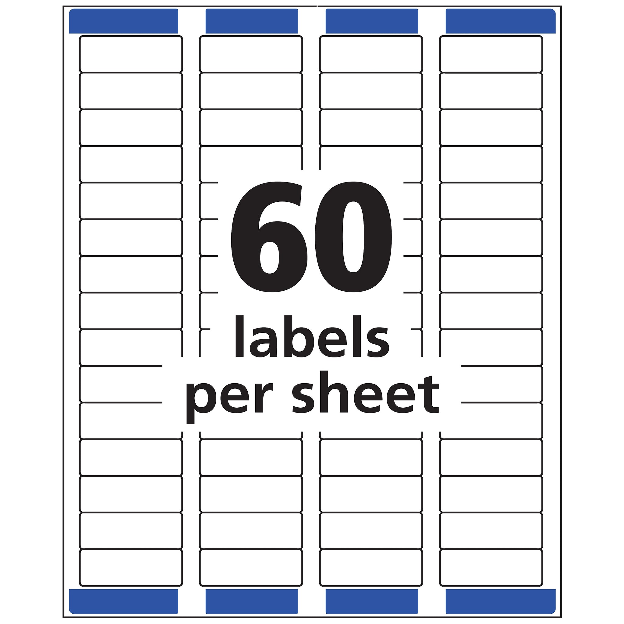 Avery Easy Peel Laser Return Address Labels, 2/3