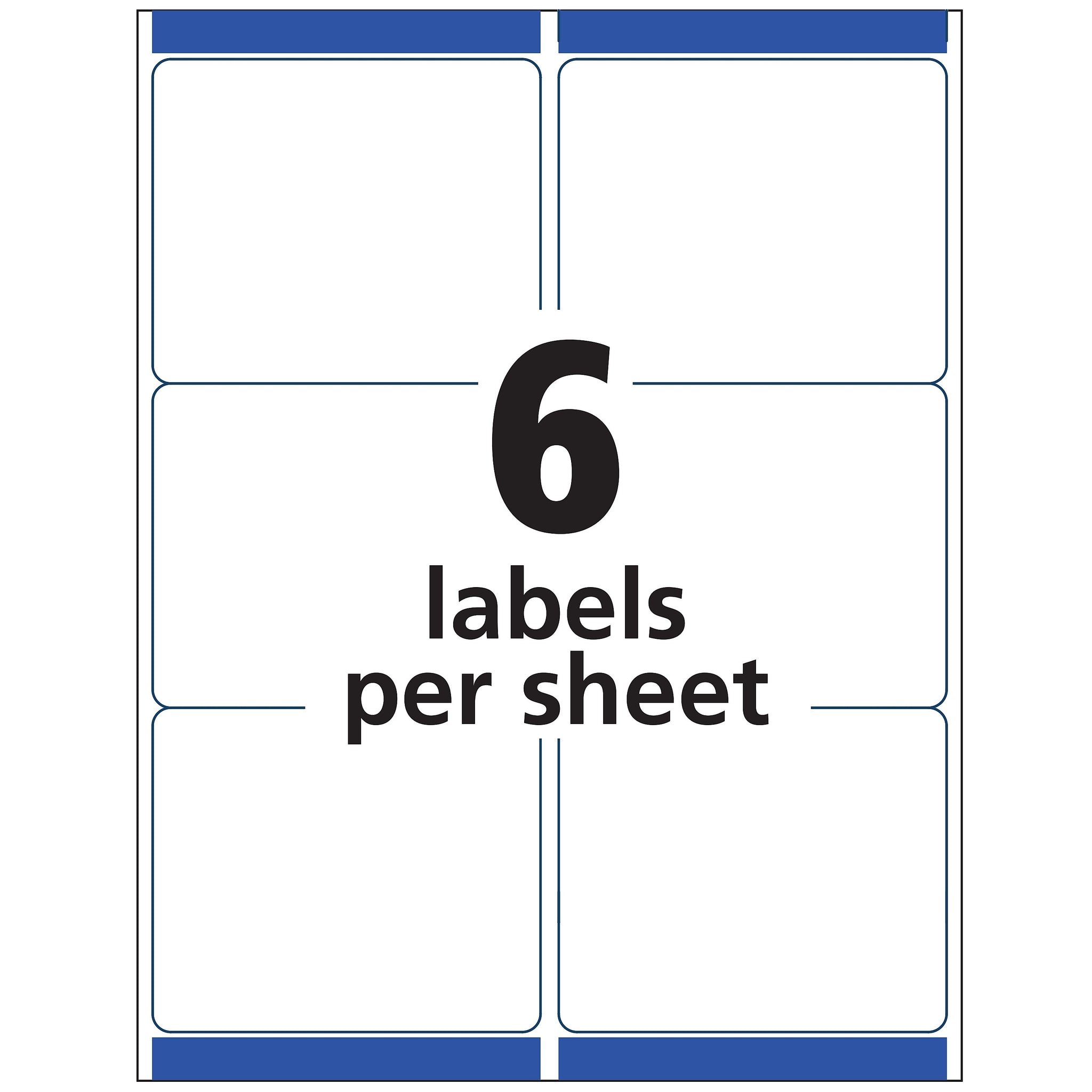Avery Easy Peel Laser Shipping Labels, 3-1/3