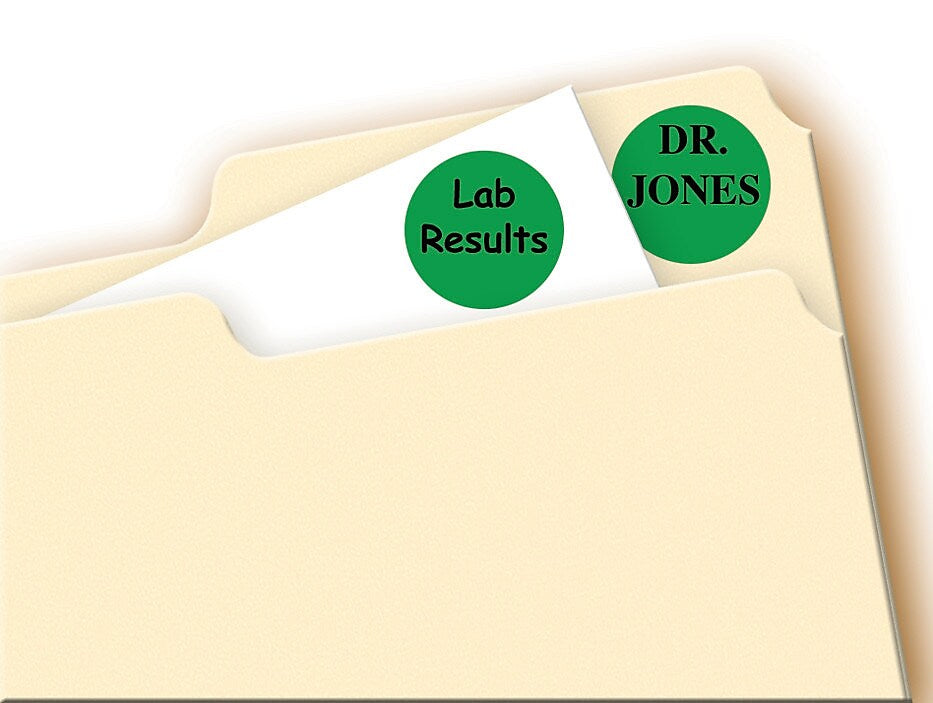 Avery Easy Peel Laser/Inkjet Color Coding Labels, 3/4