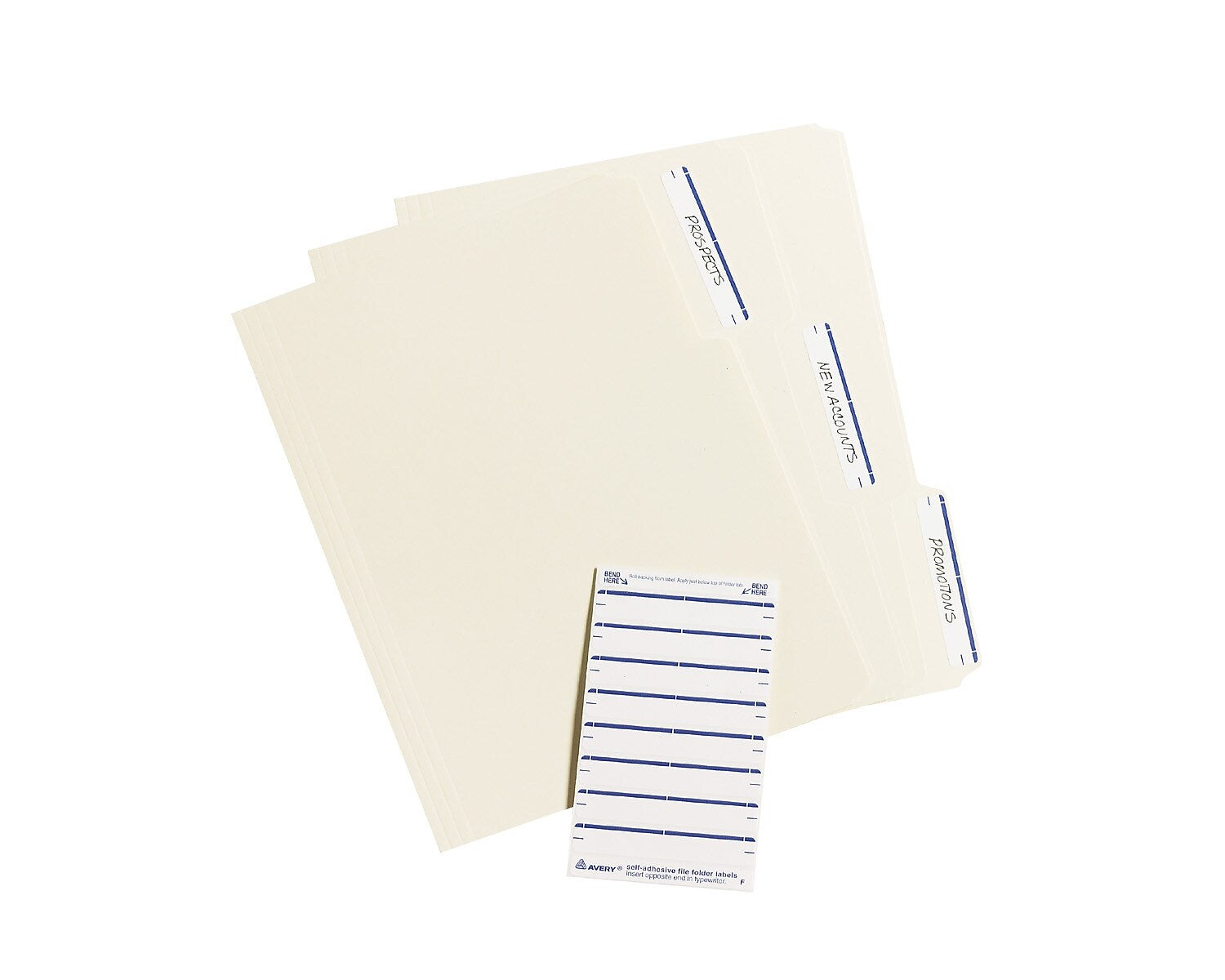 Avery Easy Peel Laser/Inkjet File Folder Labels, 2/3