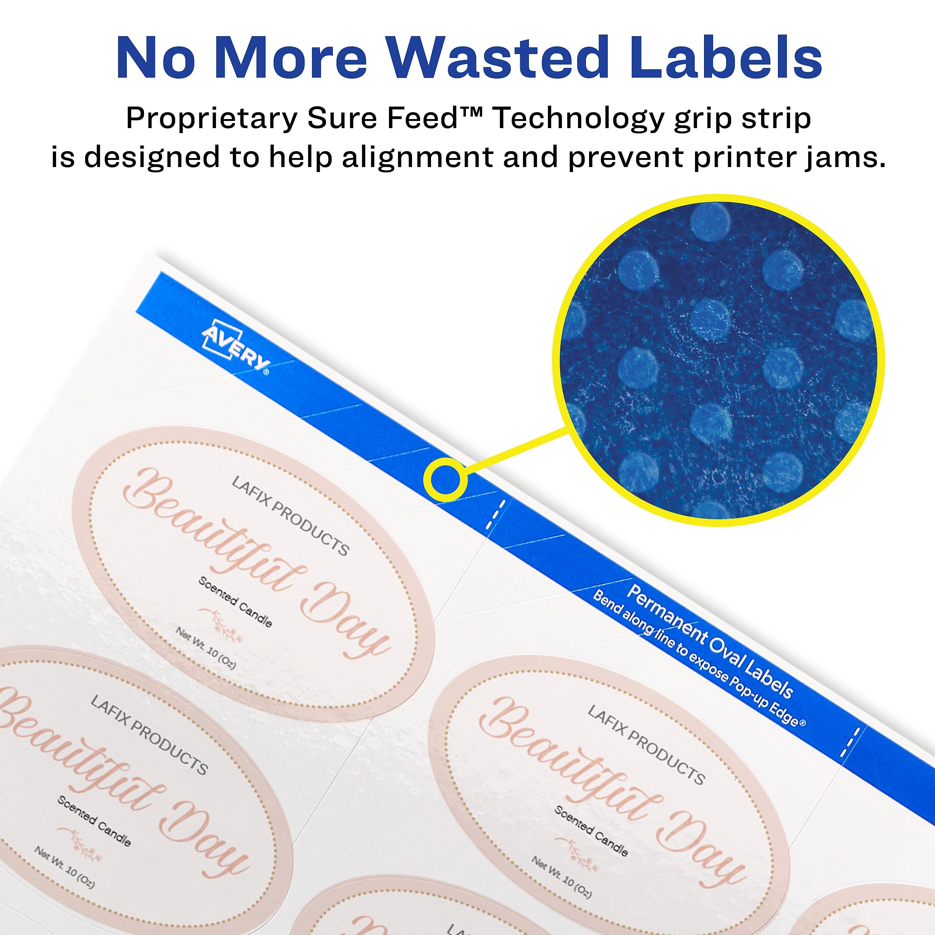 Avery Easy Peel Laser/Inkjet Labels, 1 1/2