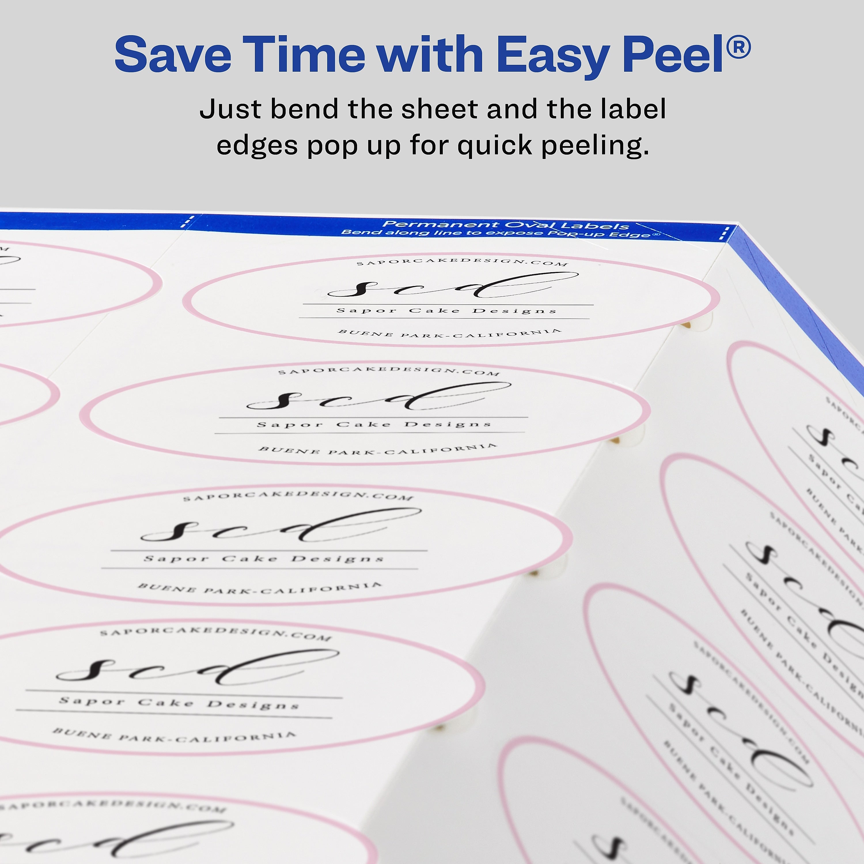 Avery Easy Peel Laser/Inkjet Labels, 1 1/2" x 2 1/2", Glossy White, 18 Labels/Sheet, 10 Sheets/Pack, 180 Labels/Pack