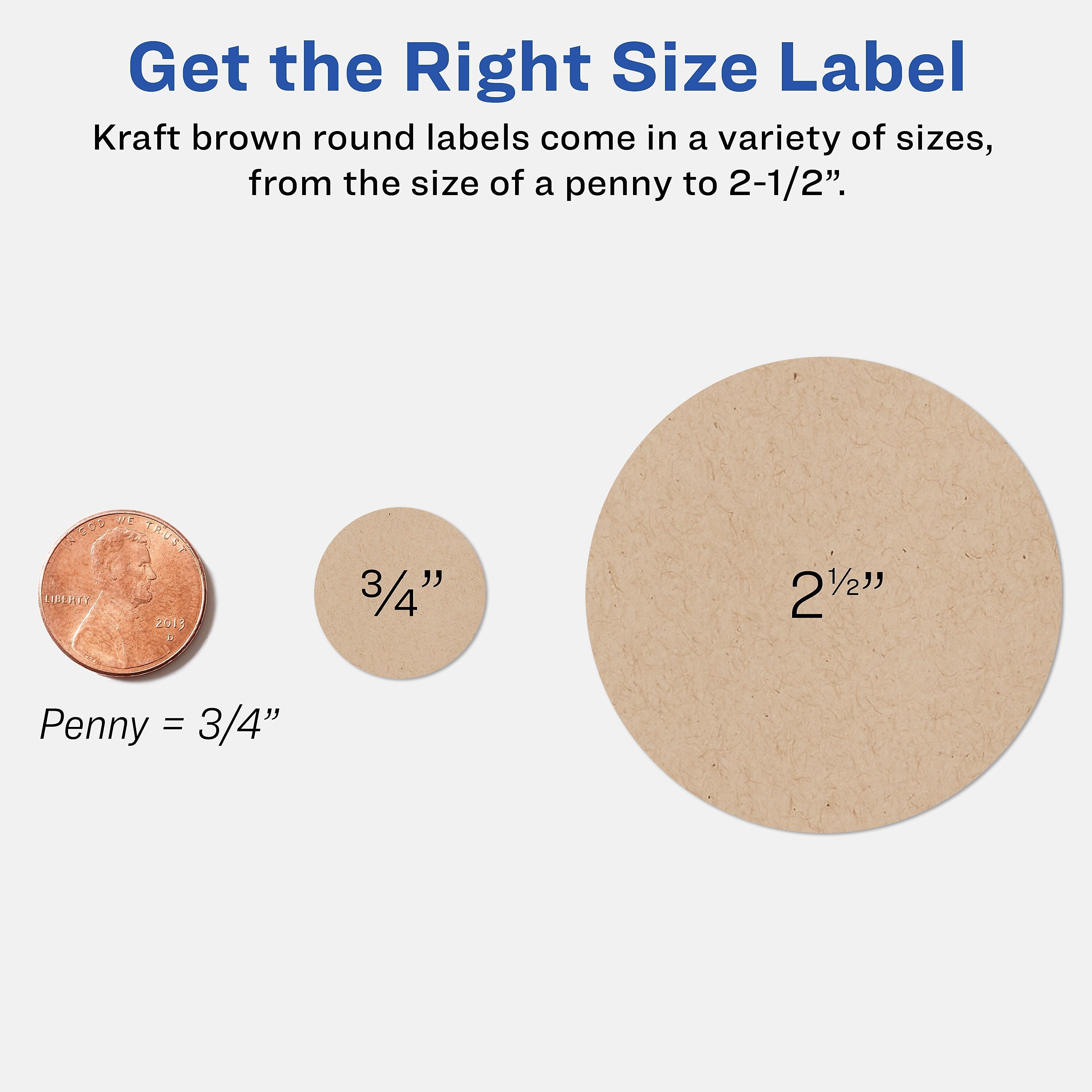 Avery Easy Peel Laser/Inkjet Round Labels, 2 1/2