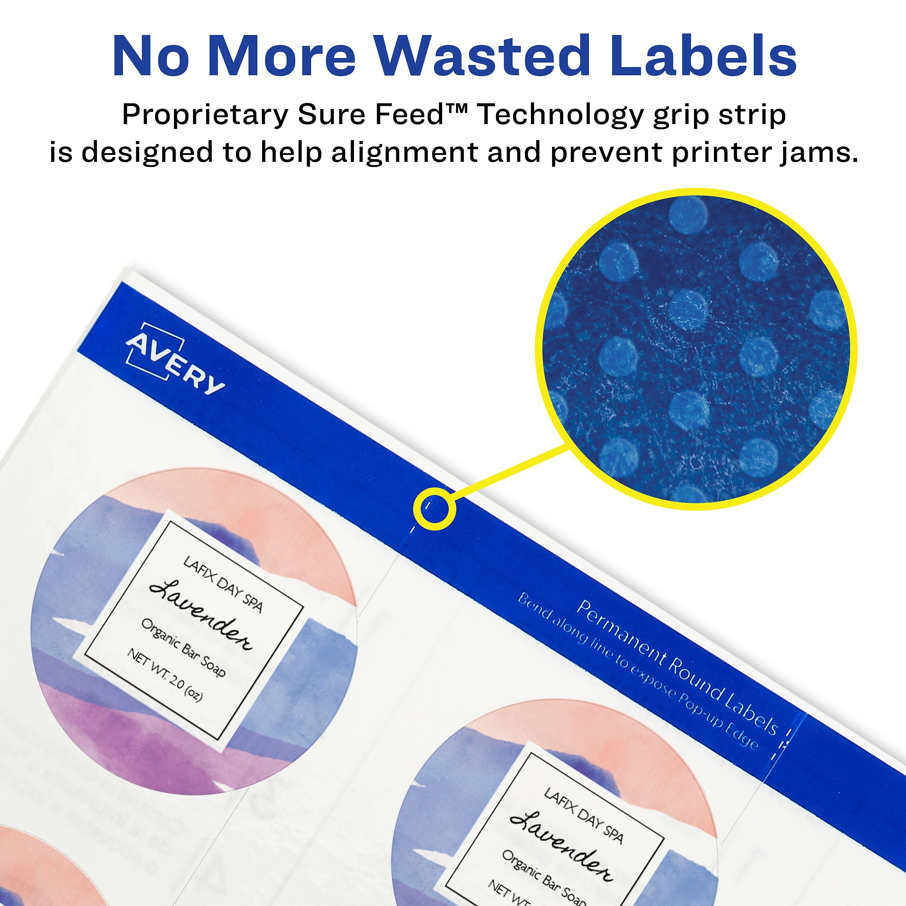 Avery Easy Peel Laser/Inkjet Round Labels, 3/4