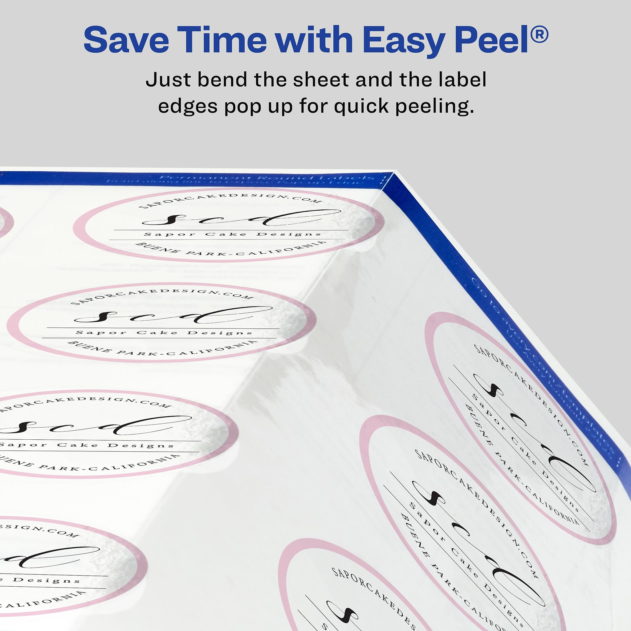 Avery Easy Peel Laser/Inkjet Round Labels, 3/4