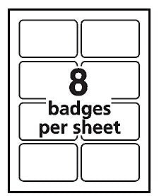 Avery EcoFriendly Adhesive Name Tags, 2-1/3