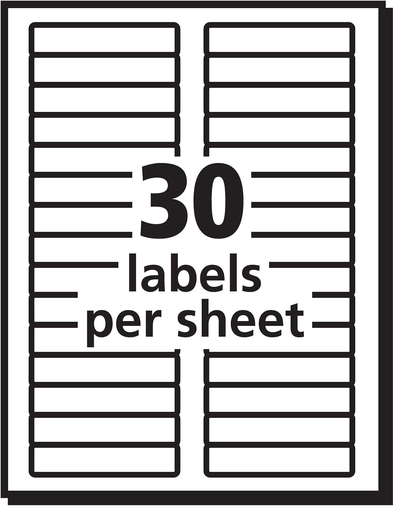 Avery EcoFriendly Laser/Inkjet File Folder Labels, 2/3