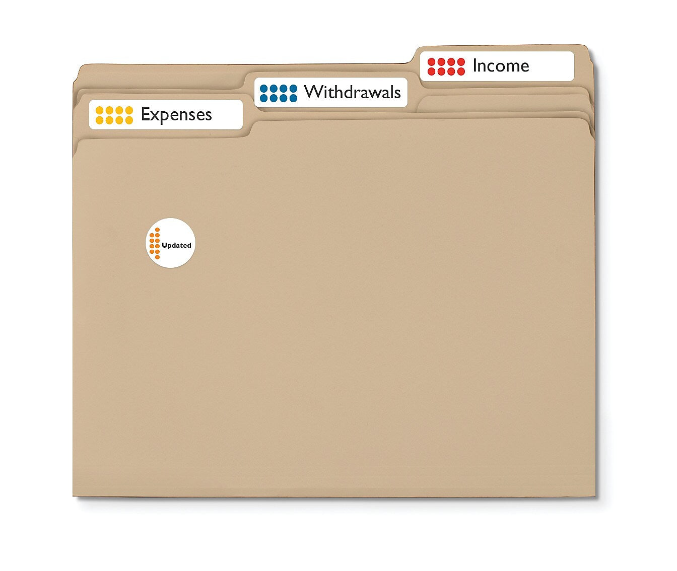 Avery EcoFriendly Laser/Inkjet File Folder Labels, 2/3