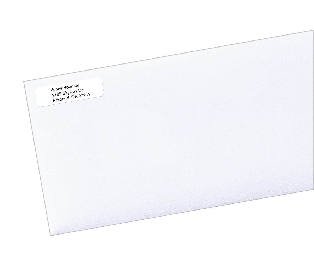 Avery EcoFriendly Laser/Inkjet Return Address Labels, 1/2" x 1-3/4", 80 Labels/Sheet, 100 Sheets/Pack