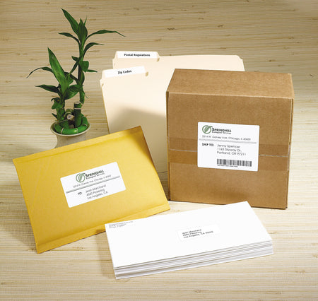 Avery EcoFriendly Laser/Inkjet Return Address Labels, 1/2" x 1-3/4", 80 Labels/Sheet, 100 Sheets/Pack